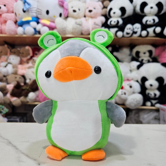 Penguin Plush Dressed as Unicorn – Parrot Colour Soft Toy 25cm | Bacha Toys