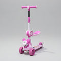 Mickey Character Kids 3 Wheel Scooter with Seat – Foldable Scooter with LED Lights & Music