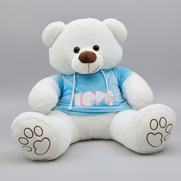 Blue Jacket Teddy Bear – 60cm Soft Plush Toy | Bacha Toys