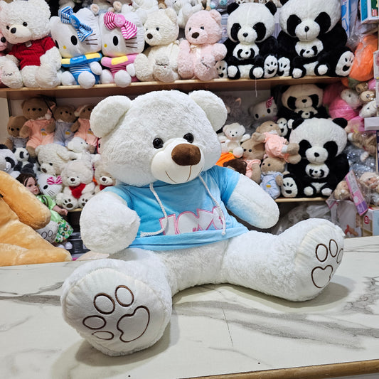Blue Jacket Teddy Bear – 60cm Soft Plush Toy | Bacha Toys