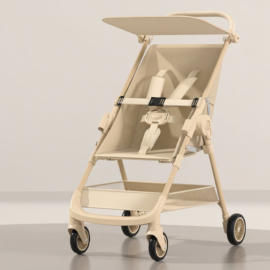 Kids Baby Stroller – Soft Seat with Canopy & Storage Basket