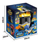City Action Helmet Transformer – 2x Die-Cast Cars with Light & Sound | Face-Changing Rider Set | Bacha Toys