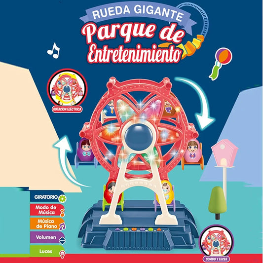 Giant Ferris Wheel – Amusement Park Playset with Music & Lights - Bacha Toys