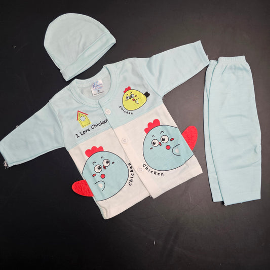 I Love Chicken Baby Dress – New Born Baby | Bacha Toys