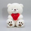 Premium Love Heart Bear – White Colour – 30cm Plush Toy | Bacha Toys