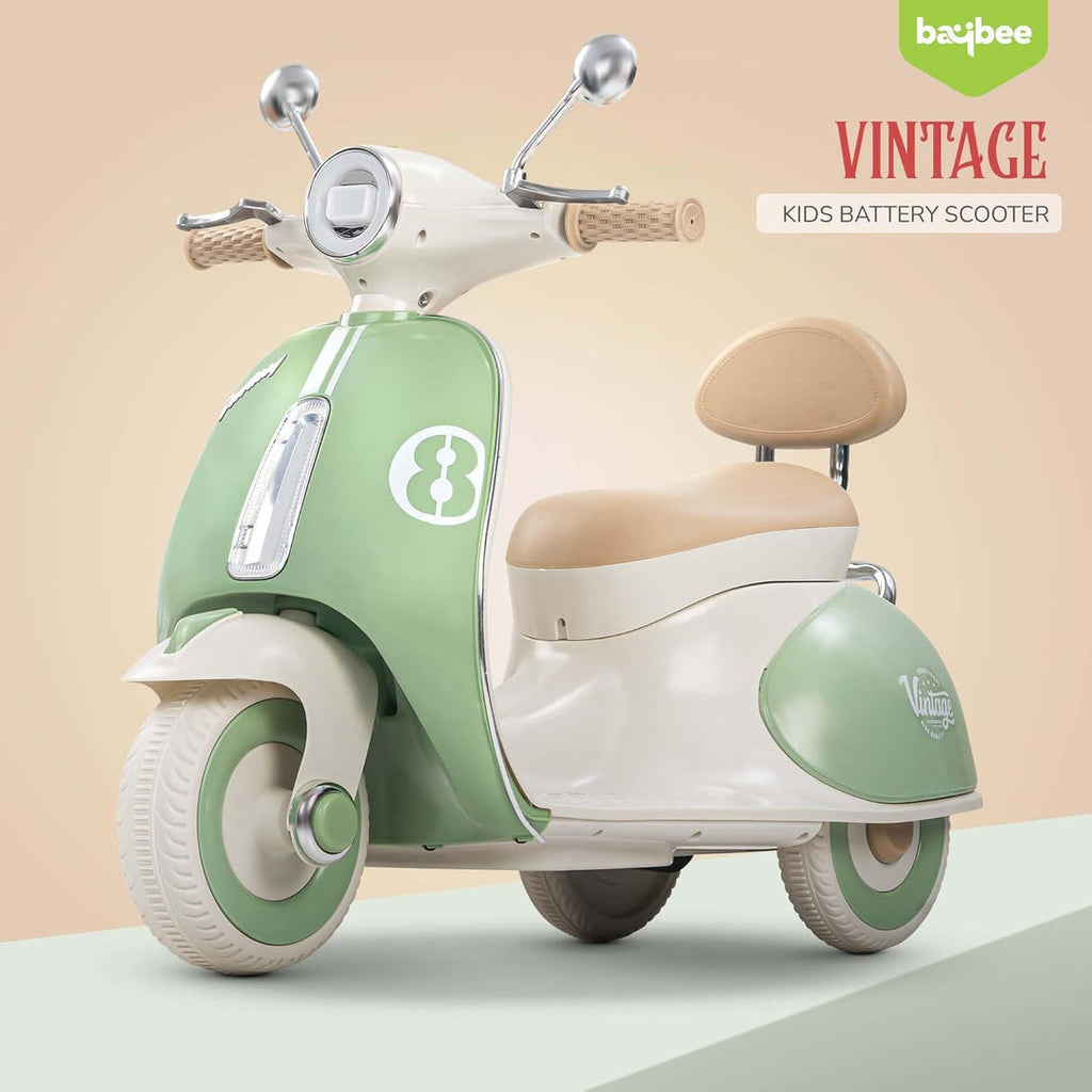 Electric Vespa Ride-On Bike for Kids – Bluetooth, Lights & Music