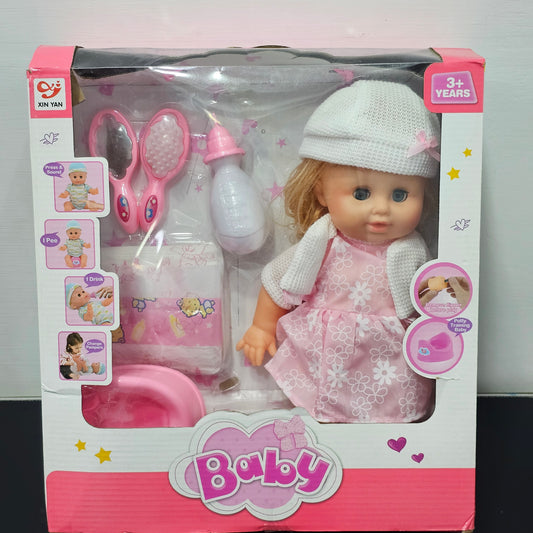 Baby Doll with Sound – I Drink, I Pee, Change Pamper & Potty Training | Bacha Toys