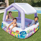 Intex Sun Shade Baby Pool – Kids Inflatable Swim Center Pool #57470