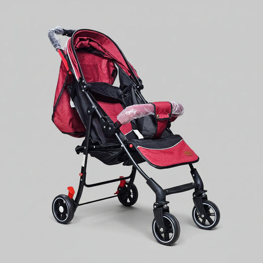 Lightweight Baby Stroller – Foldable with 360° Wheels & Sun Canopy