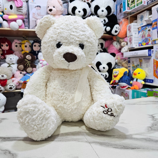 White Fulfy Bear – 45cm Soft Plush Toy | Bacha Toys