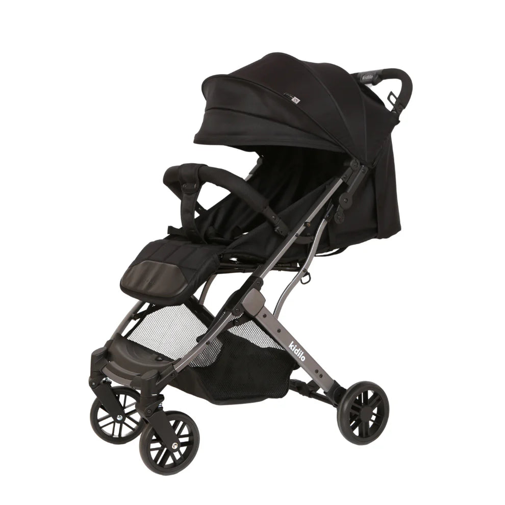 Kidilo K8 Pro Baby Stroller – Black | Bacha Toys