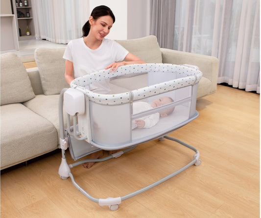 Deluxe 3-in-1 Bassinet – Smart, Safe & Comfortable Baby Cradle | Bacha Toys