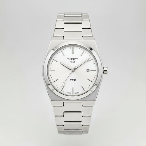 Tissot PRX Style Men’s Watch with Leather Box – Stainless Steel Strap