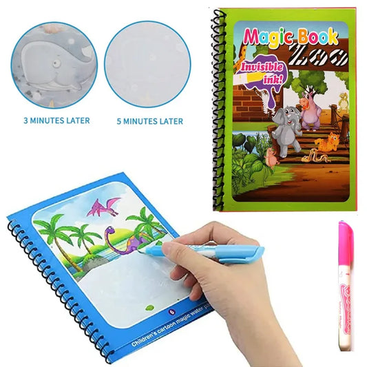 Water Magic Books – Pack of 5 Reusable Coloring Fun | Bacha Toys