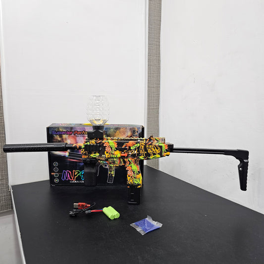 Superior Performance High-Speed Electric Crystal Pellet Gun MP9 Submachine Gun – Bacha Toys