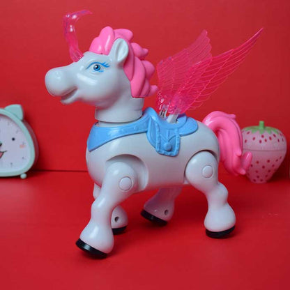 Pega Source Horse Toy | Swinging Wings &amp; Bouncing Pony Action - Bacha Toys