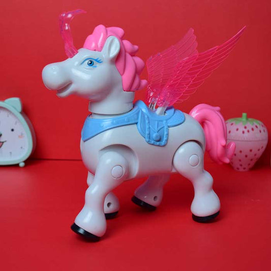 Pega Source Horse Toy | Swinging Wings &amp; Bouncing Pony Action - Bacha Toys