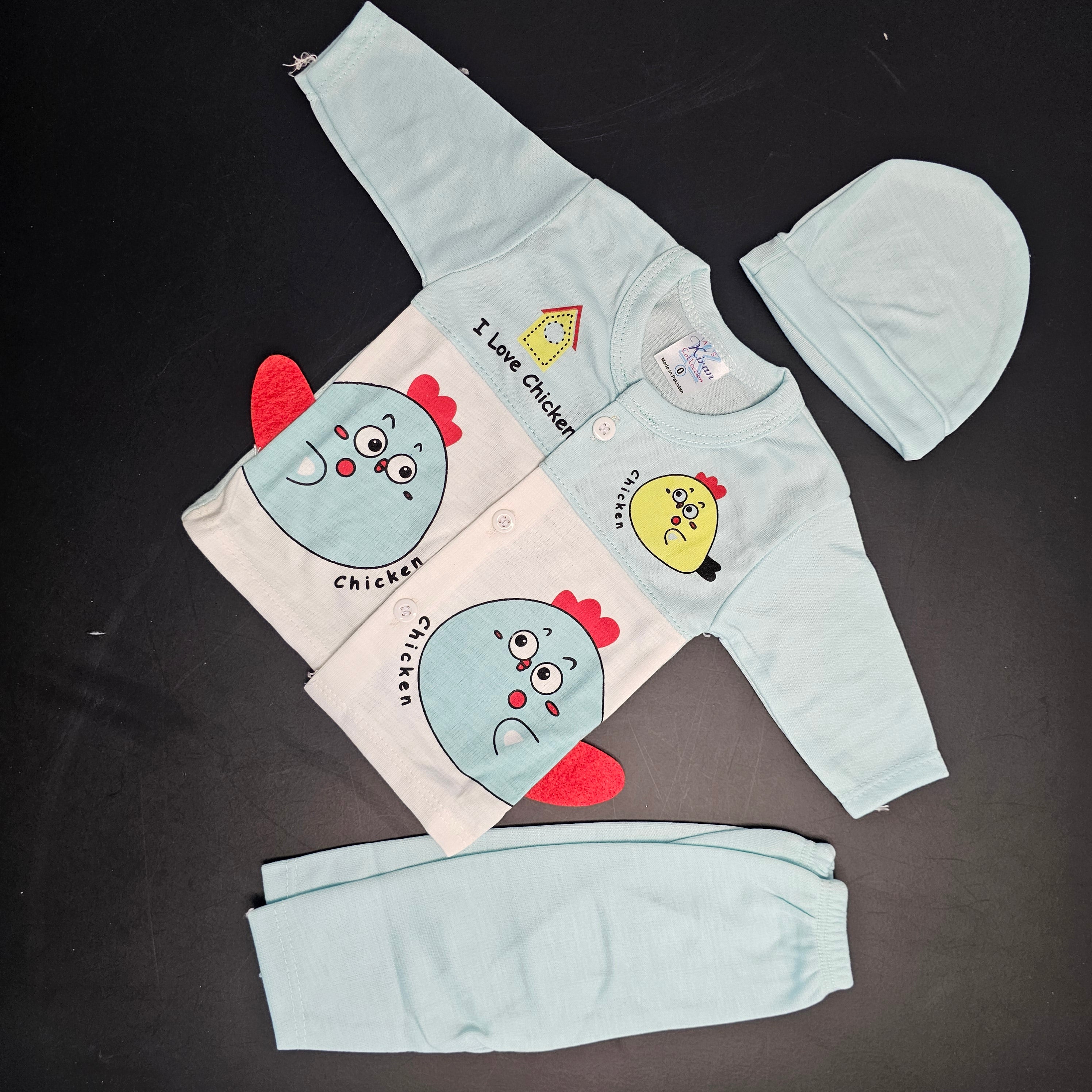 I Love Chicken Baby Dress – New Born Baby | Bacha Toys