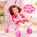 Doll with Stroller Toy Set for Kids