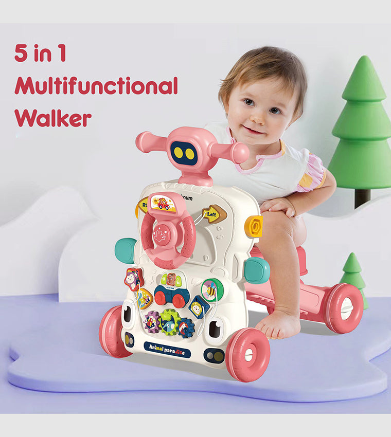 5-in-1 Baby Activity Walker with Music & Lights | Bacha Toys