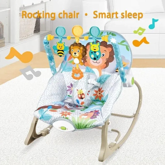 Baby Rocker – Infant to Toddler with Fold-Out Kickstand (0M+, 40 lbs / 18 kg) | Bacha Toys