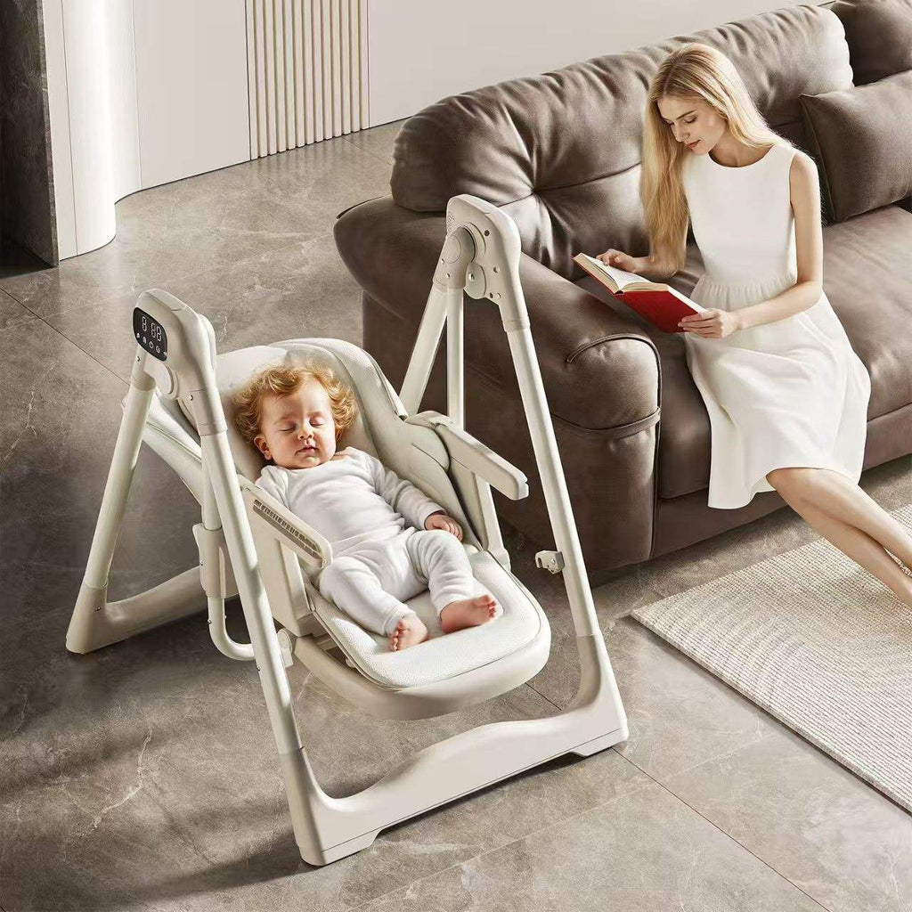 Kidilo 2-in-1 Electric Baby Swing & High Chair | Bacha Toys