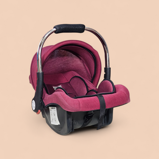 Baby Carry Cot with Soft Mattress – Steel Handle, Canopy & Safety Belt | Bacha Toys