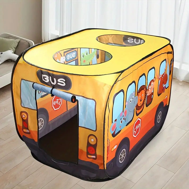 Bus Shape Kids Tent – Foldable Playhouse for Fun & Travel | Bacha Toys