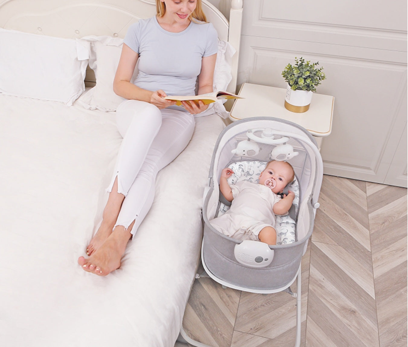 6 in 1 Deluxe Multi-Functional Bassinet for Newborns | Bacha Toys