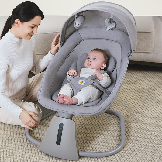 Mastela 3-in-1 Aura Deluxe Bassinet – Smart Touch & App Controlled Baby Comfort by Bacha Toys Pakistan