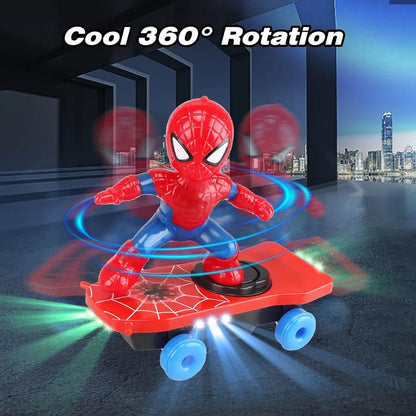R.C. Spider-Man Scooter | Music, Lighting & 360° Rotation - Bacha Toys