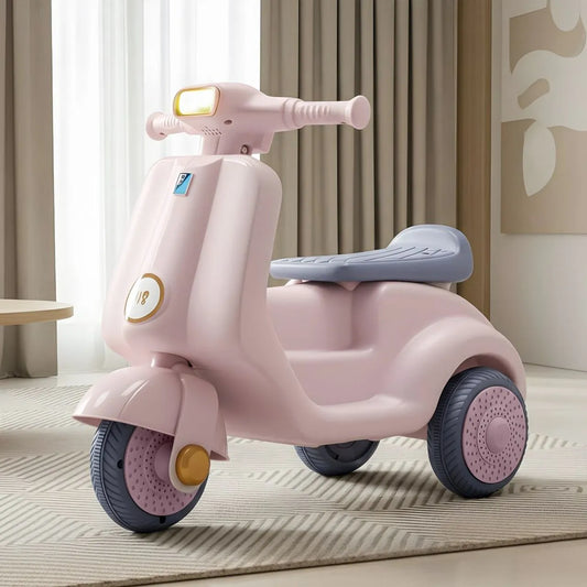 Kids Scooter Bike – Manual Ride-On with Lights & Music