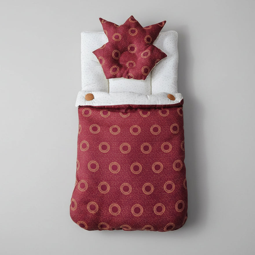 Baby Carry Nest with Head Cushion – Cotton Fabric | Soft & Cozy | Bacha Toys