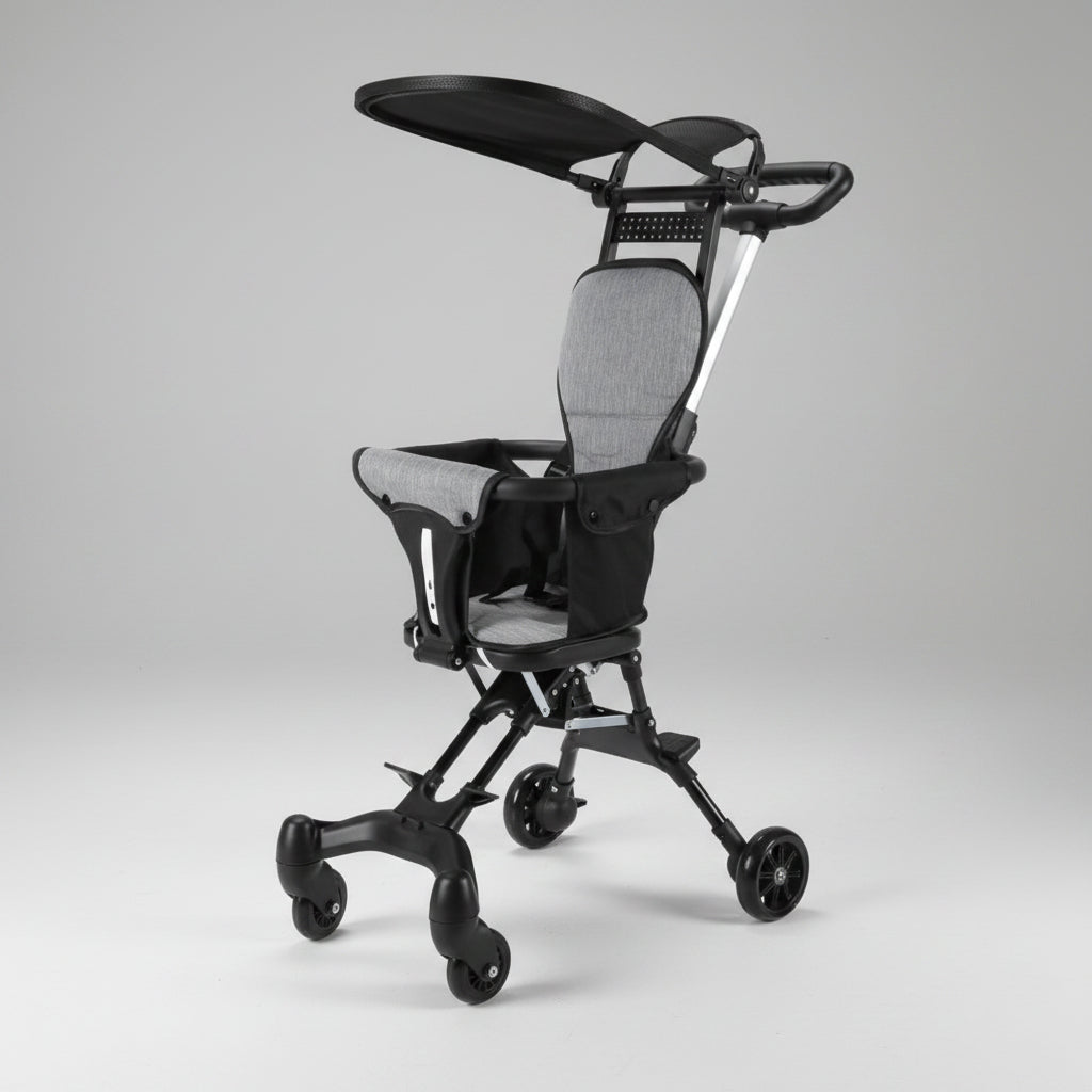Two-Way Push Compact Baby Stroller – Lightweight & Anti-Rollover Design | Bacha Toys