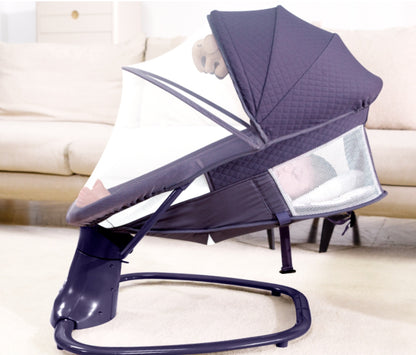 3-in-1 Deluxe Multi-Functional Bassinet – Smart Swing, Cozy Seat & Soothing Cradle | Bacha Toys