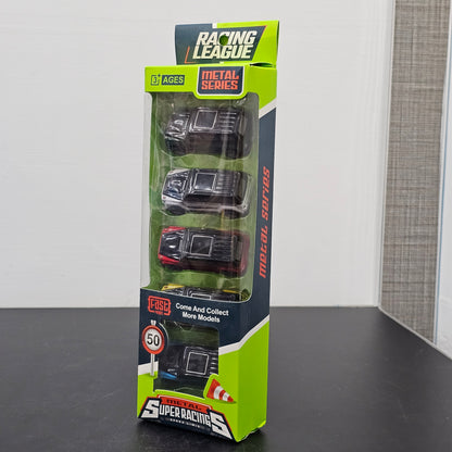 Metal Series Super Racing Die-Cast Cars – 5 Car Set | Collectible Toy Vehicles for Kids | Bacha Toys