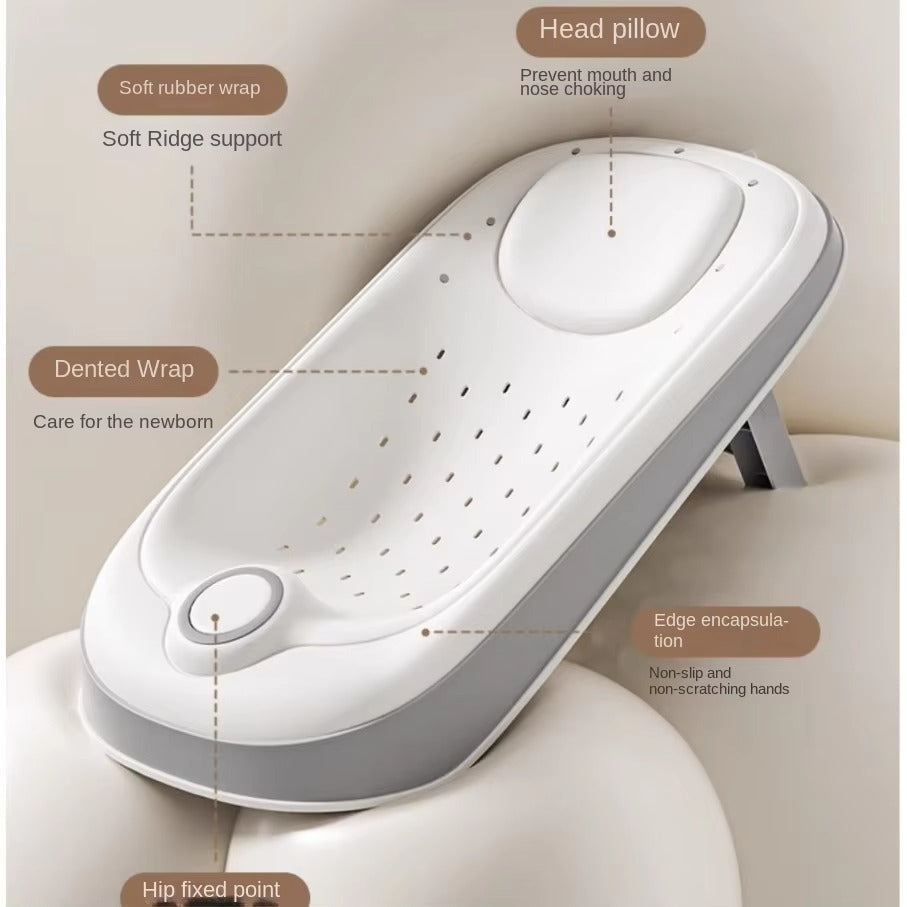 Folding Baby Bath Bed – Newborn Bath Support Seat (Up to 10kg)