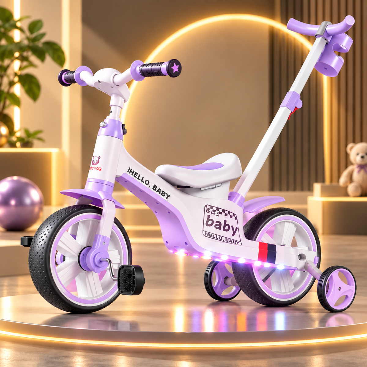 Kids Ride-On Tricycle Convertible Bicycle #XBL1688