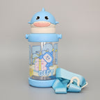 Plastic Water Bottle with Cup 650ml – Lightweight & Durable