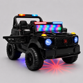 Kids 2-Seater Electric Car – Leather Seat Ride-On Jeep (M-6 BLACK)