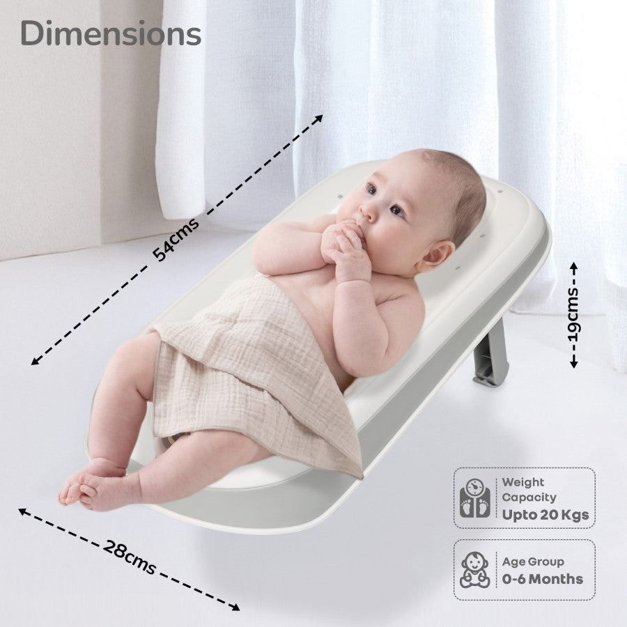 Folding Baby Bath Bed – Newborn Bath Support Seat (Up to 10kg)