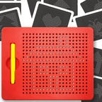 Magnetic Board with 10 Cards & Stylus Pen | Bacha Toys