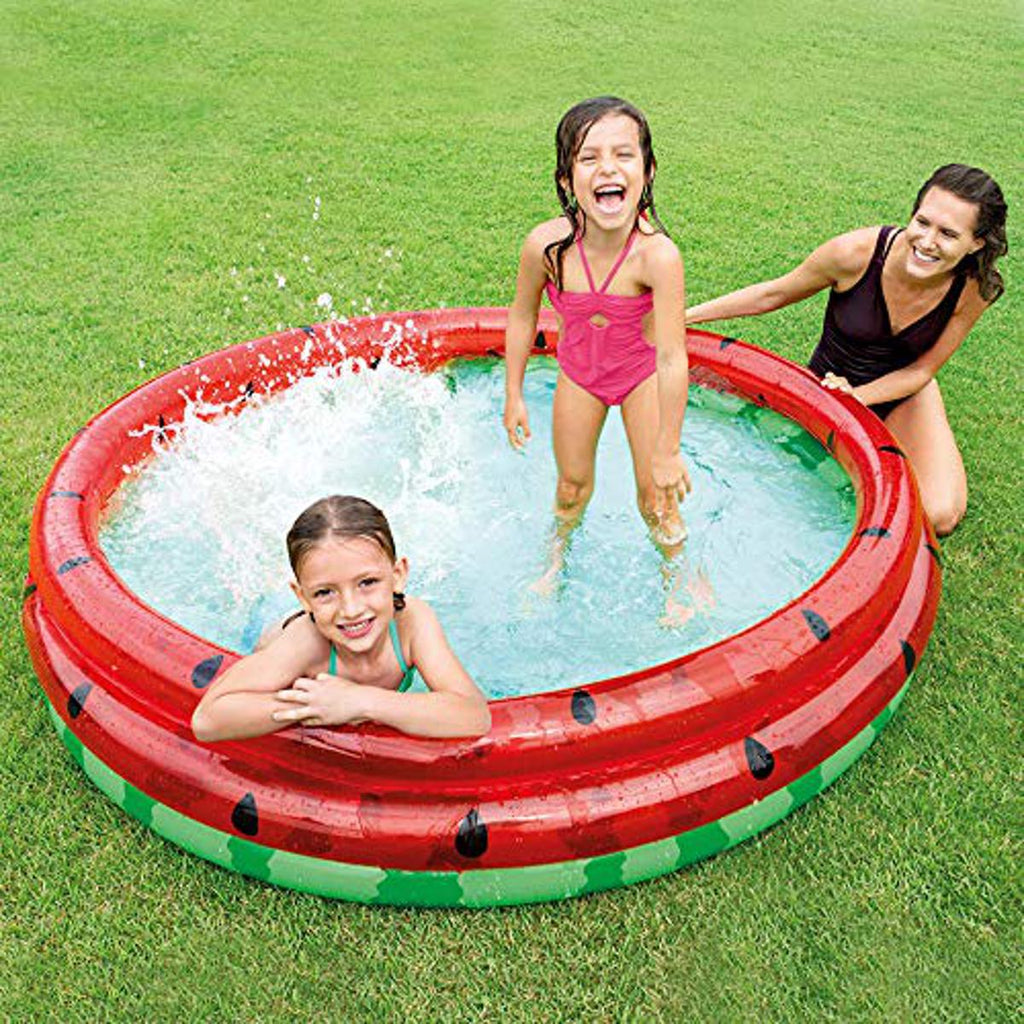 Intex Watermelon Kids Inflatable Pool – 66” Summer Splash Pool #58448