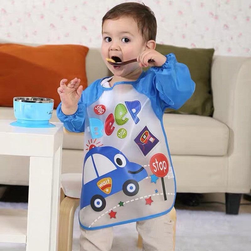 Waterproof Baby Bib With Sleeves — Mess-Free Mealtime | Bacha Toys