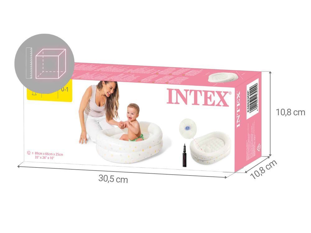 Intex Starry Baby Bath Tub – Inflatable Baby Pool (89×66×25 cm) #48523