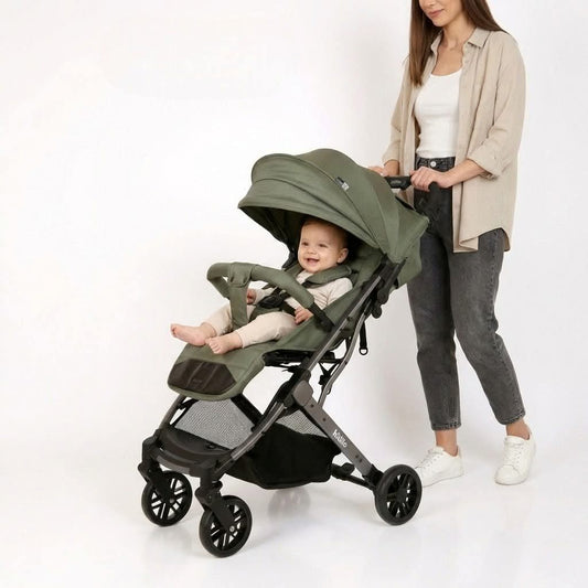 Kidilo K8 Pro Baby Stroller – Army Green | Bacha Toys