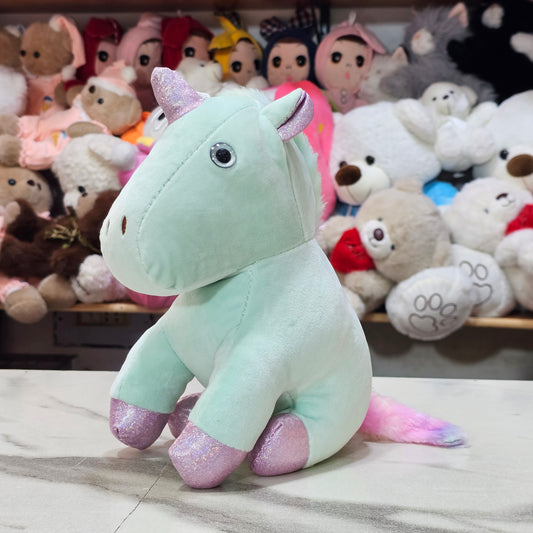 Unicorn Soft Toy – Sea Green Colour 25cm | Bacha Toys