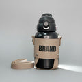 Hot & Cold Water Bottle 600ml – Leather Strap & Cover