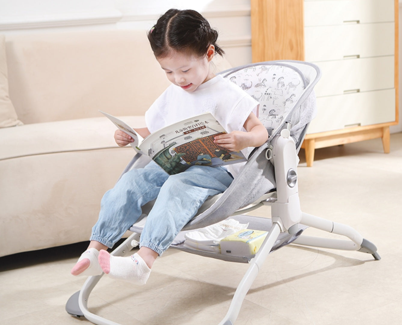 6 in 1 Deluxe Multi-Functional Bassinet for Newborns | Bacha Toys