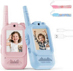 Kids Rechargeable Video Walkie Talkie Toy – Long Range Communication Set